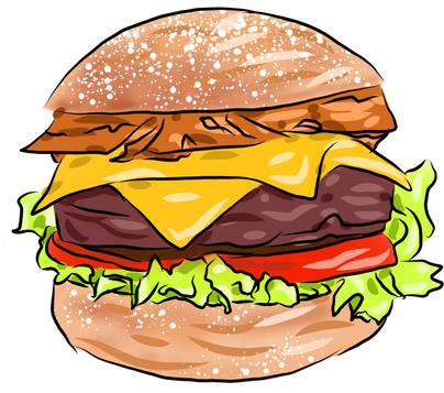 Hand Drawn Burger